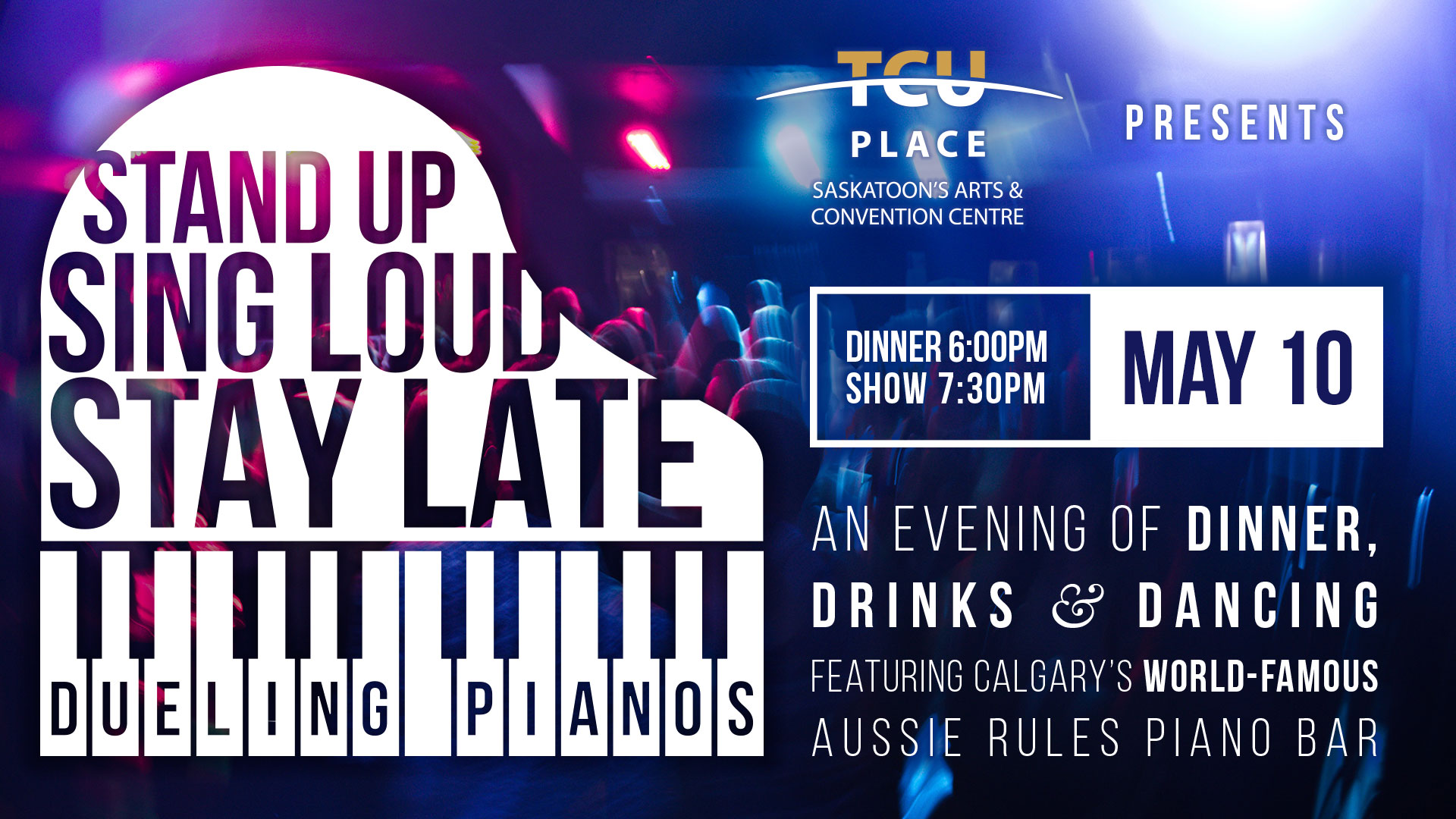 Dueling Pianos, May 10 at TCU Place