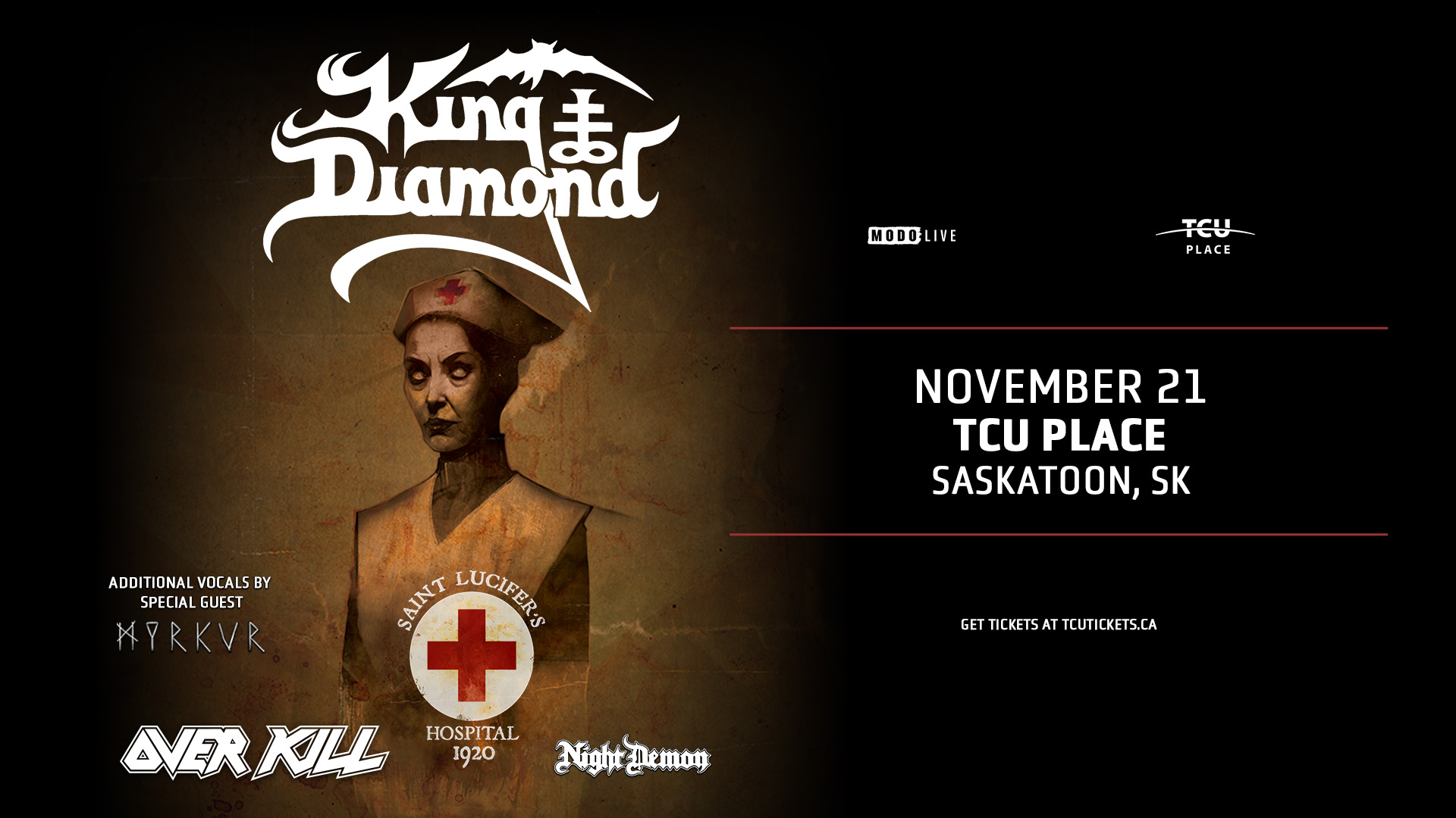 King Diamond Welcome To Saint Lucifer's Hospital - November 21st at TCU Place