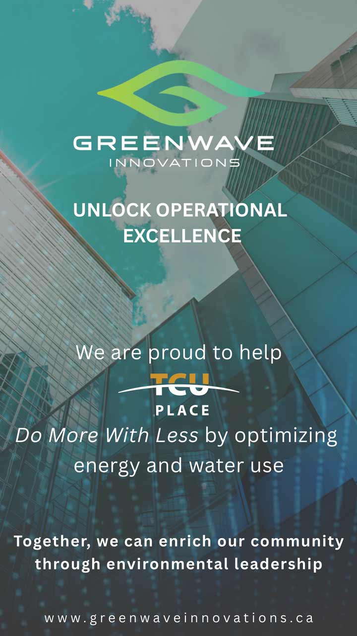 Greenwave Innovations - Unlock operational excellence. We are proud to help TCU Place do more with less by optimizing energy and water use. Together, we can enrich our community through environmental leadership.